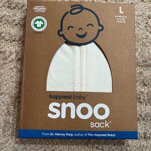 100% Organic Happiest Baby SNOO Sleep Sack - Ivory // Size L